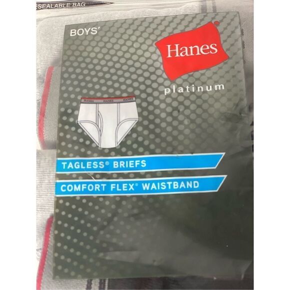 HANES BOYS XS (2-4) TAGLESS BRIEFS - Picture 3 of 6